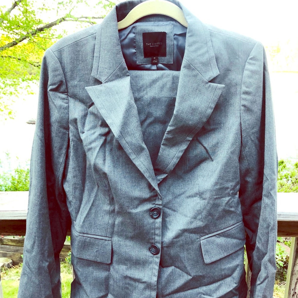 The Limited grey suit women's